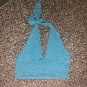 Teal halter top size xl